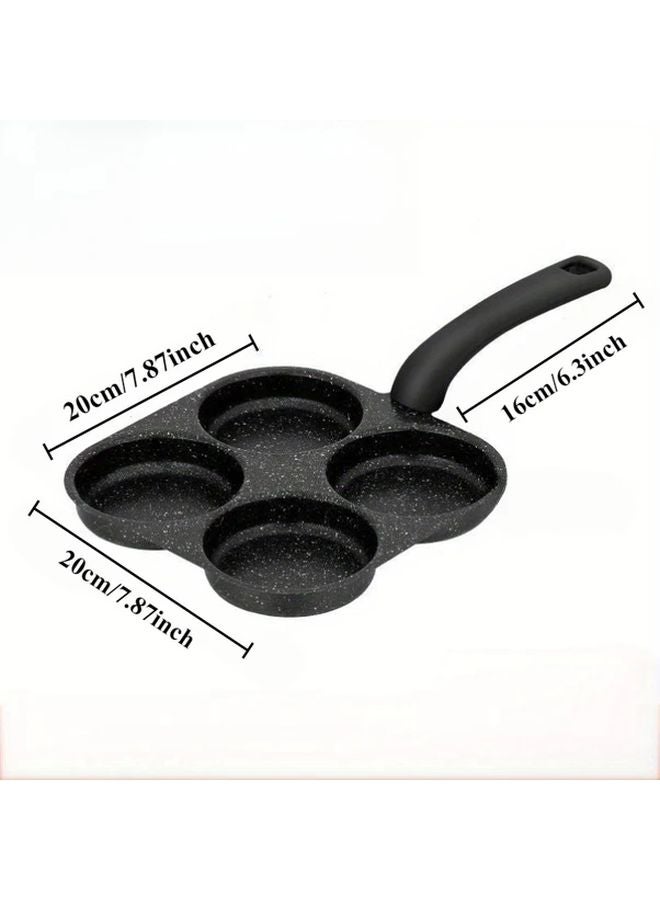 Non Stick 4 In 1 Cast Iron Egg Cooker Frying Pan For Pancakes Electric Stove Safe - Image 3